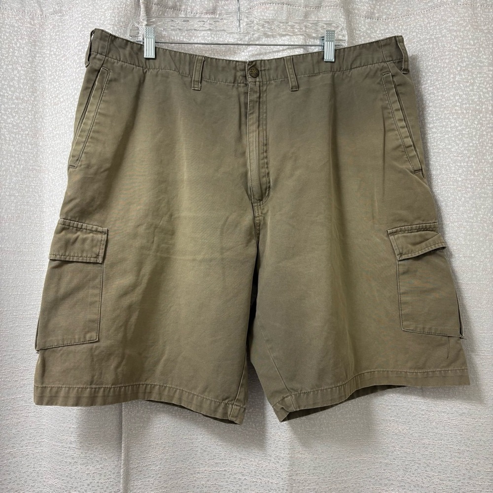 Quiksilver Cargo Shorts Men's Waist 40 Cotton Olive Green Hiking Walking